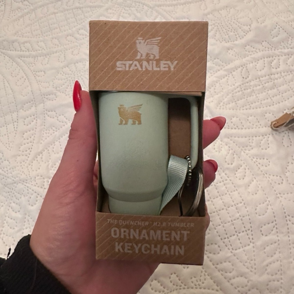 Stanley blue ornament keychain